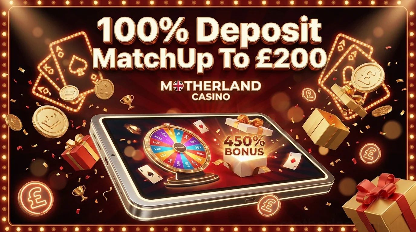 100% Deposit MatchUp To £200